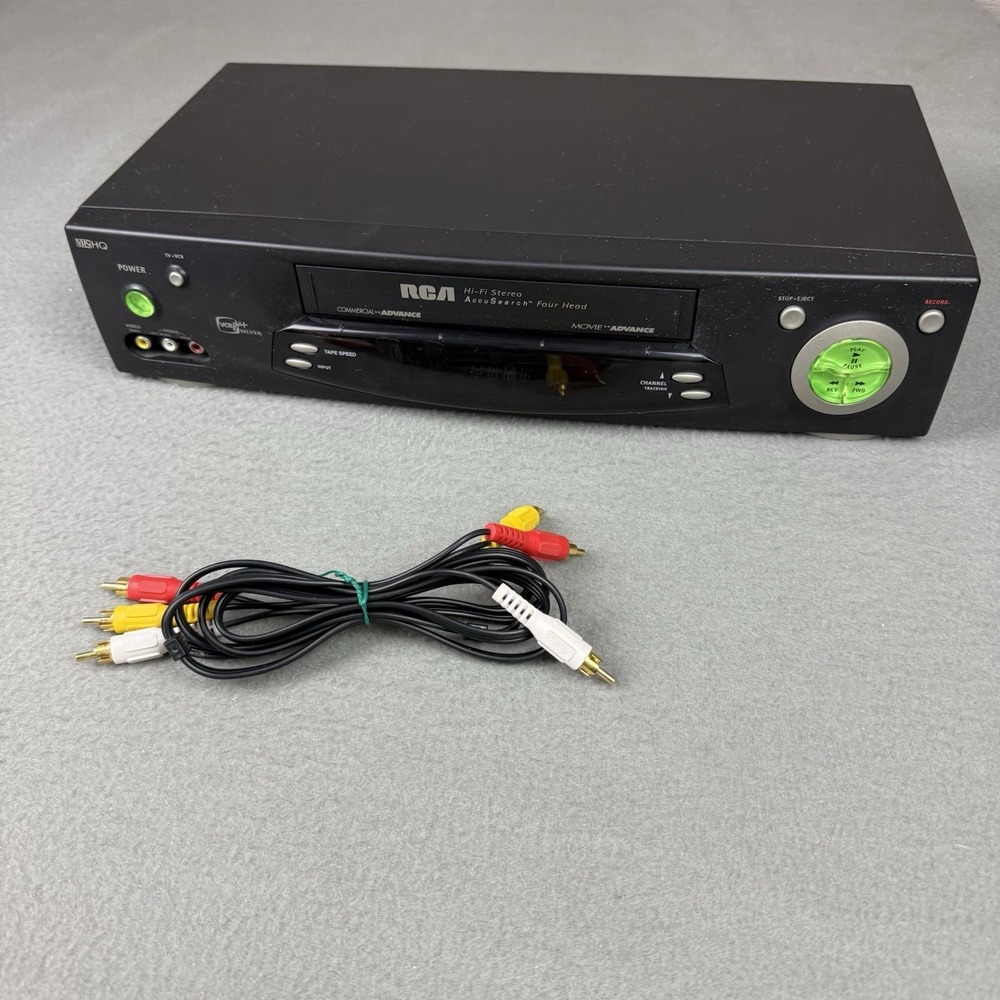 RCA VR704HF VHS VCRplus+ Hi-Fi Stereo Player  4-Head No Remote TESTED WORKS